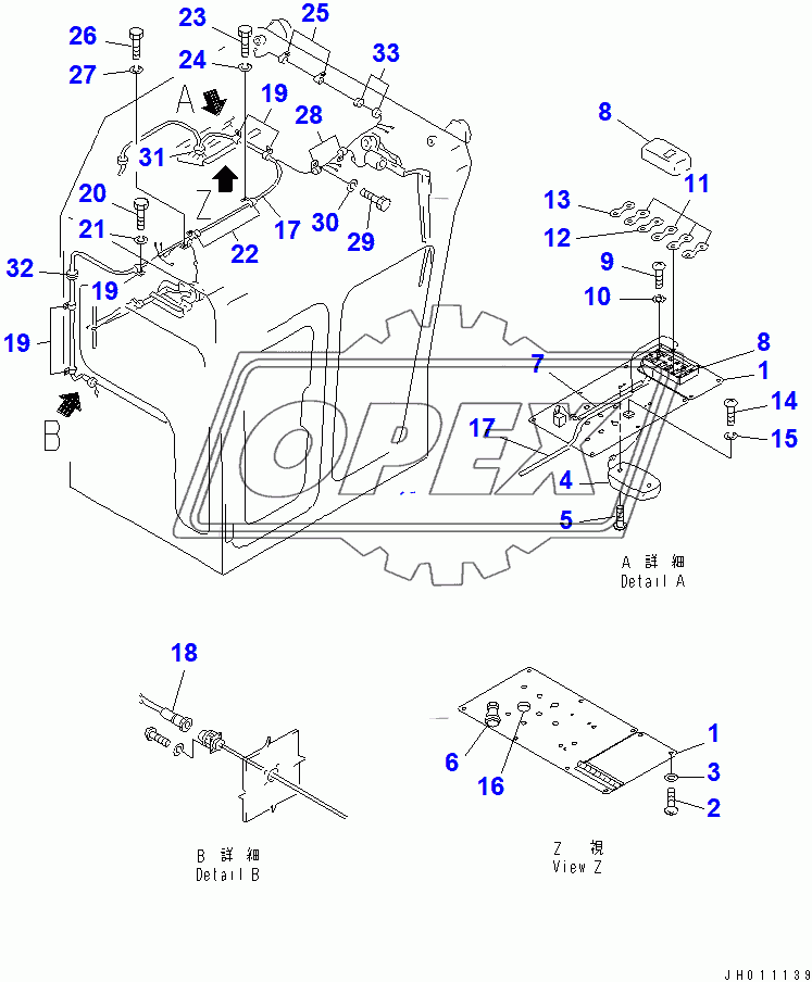  CAB (WIRING HARNESS) (WITH SAFETY DEVICE)(15336-)