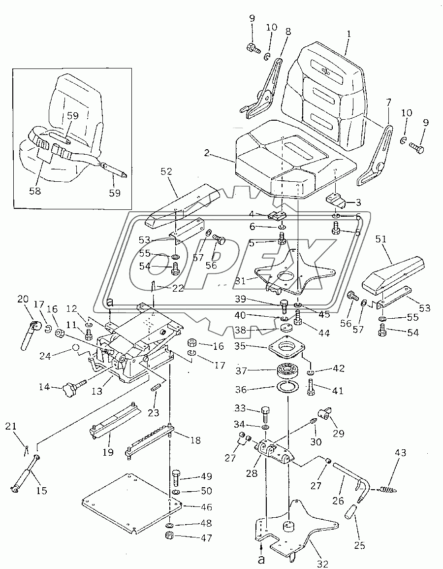  OPERATOR'S SEAT (35001-36480)