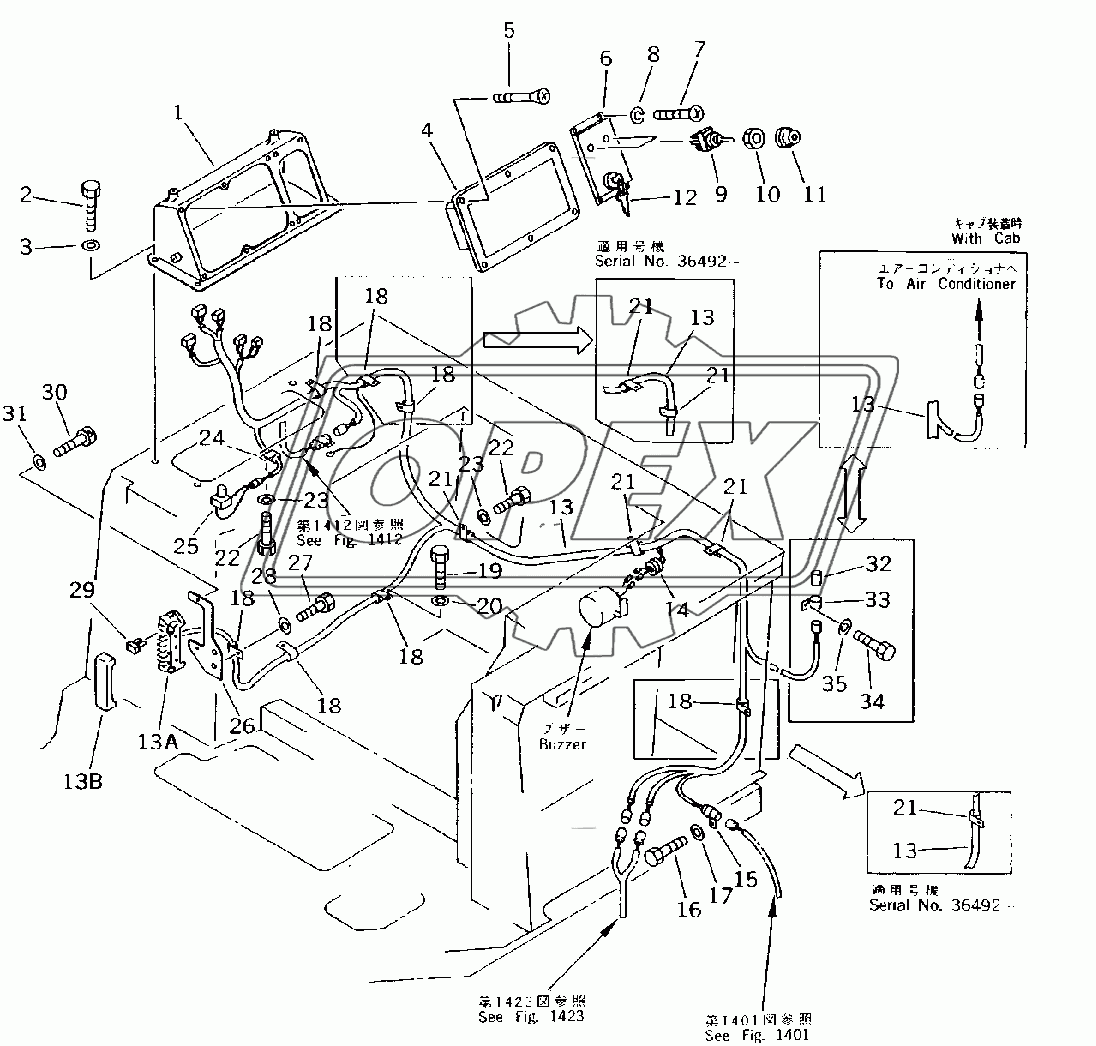  INSTRUMENT PANEL (1/2) (35001-)