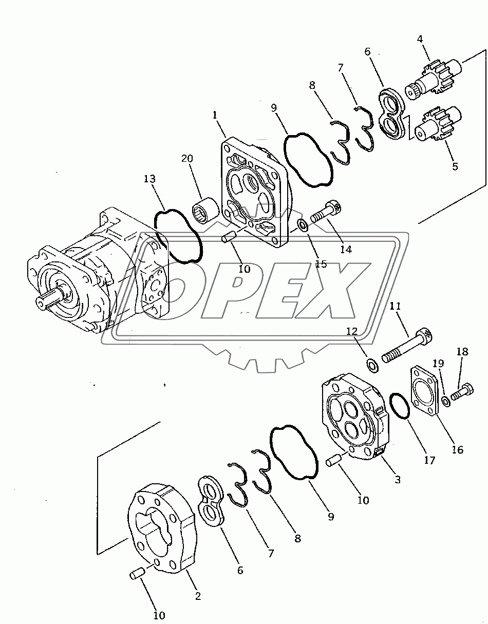  WORK EQUIPMENT PUMP (2/2) (35001-)