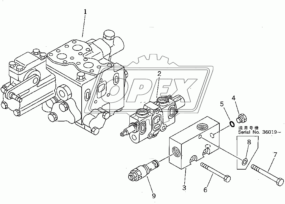  BLADE CONTROL VALVE (1/5) (35001-)