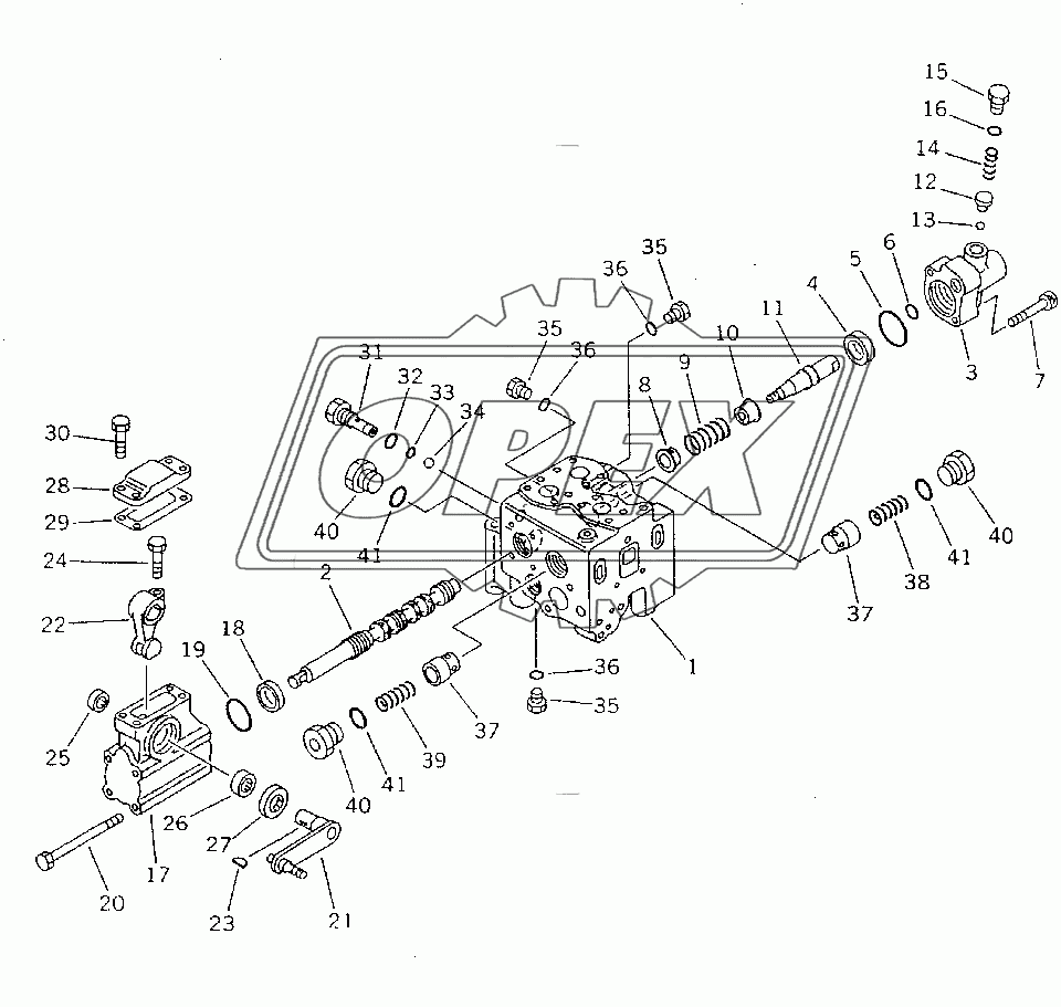  BLADE CONTROL VALVE (2/5) (35001-)