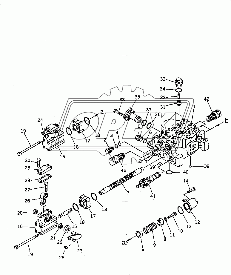  SCRAPER CONTROL VALVE (1/2) (35001-)