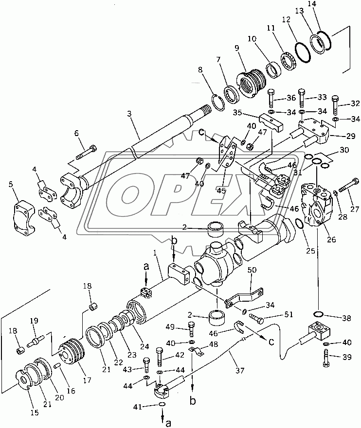  BLADE LIFT CYLINDER (1/2) (35001-)