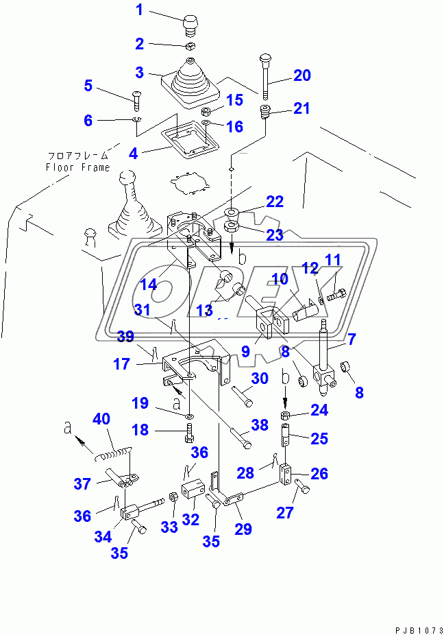  RIPPER CONTROL LEVER (35001-)