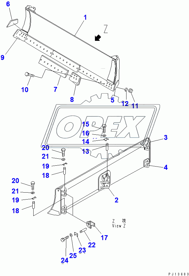  ANGLE BLADE (35001-)