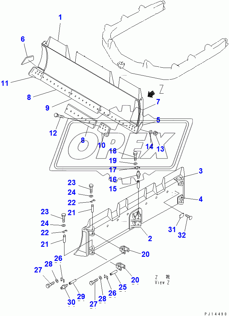  MECHANICAL ANGLE POWER TILT BLADE (35001-)