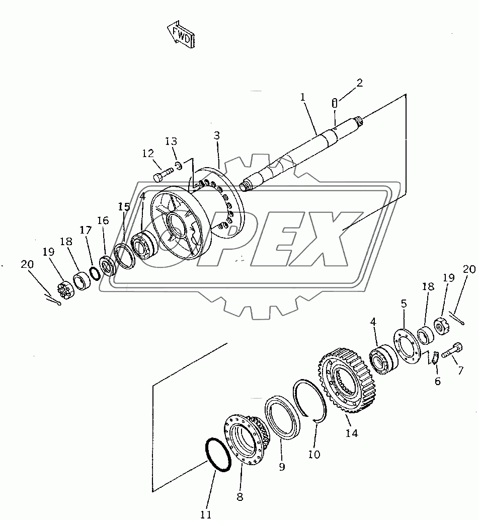  CABLE DRUM (FOR TOWING WINCH) (35001-)