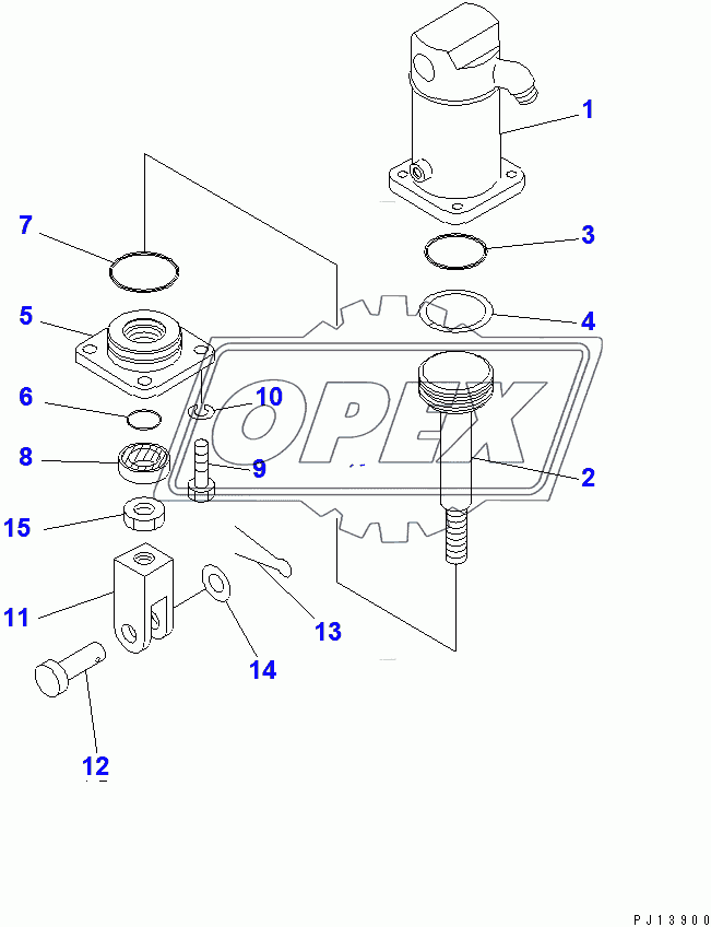  BRAKE CYLINDER (FOR TOWING WINCH) (35001-)