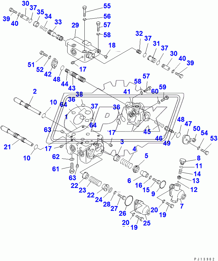  CONTROL VALVE (FOR TOWING WINCH) (35001-)