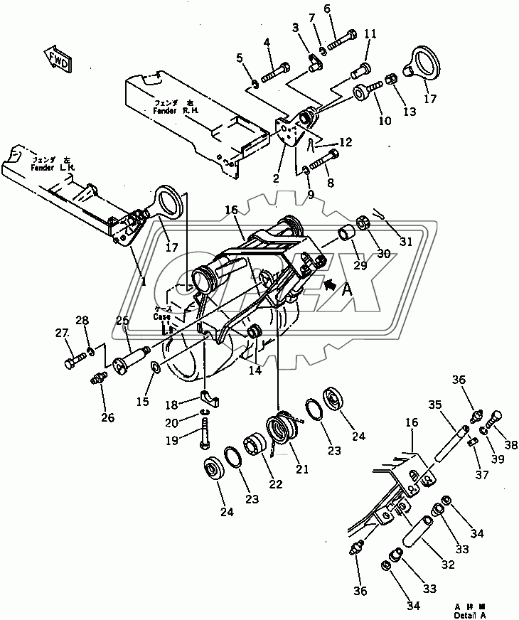  LOGGING ARM (FOR TOWING WINCH) (35001-)