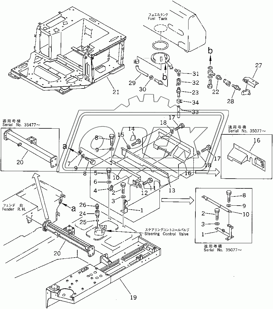  MODIFIED PARTS (FOR TOWING WINCH) (35001-)