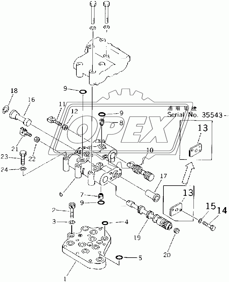  TRANSMISSION VALVE (1/2) (35001-)