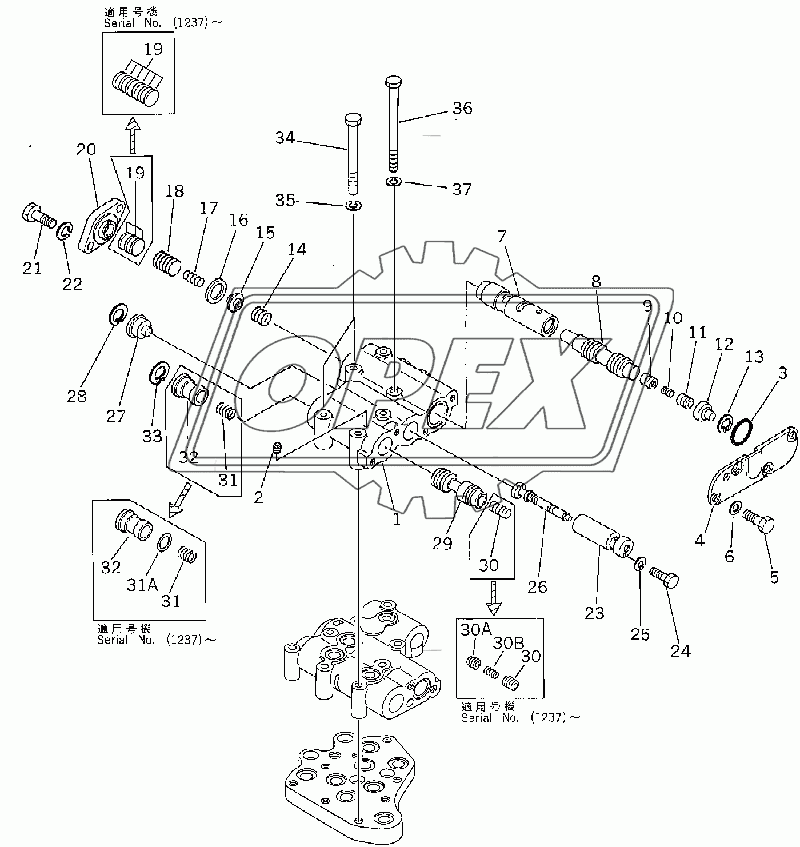  TRANSMISSION VALVE (2/2) (35001-)