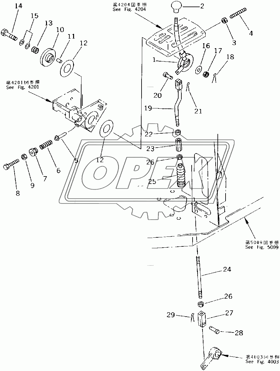  FUEL CONTROL LEVER (35001-)