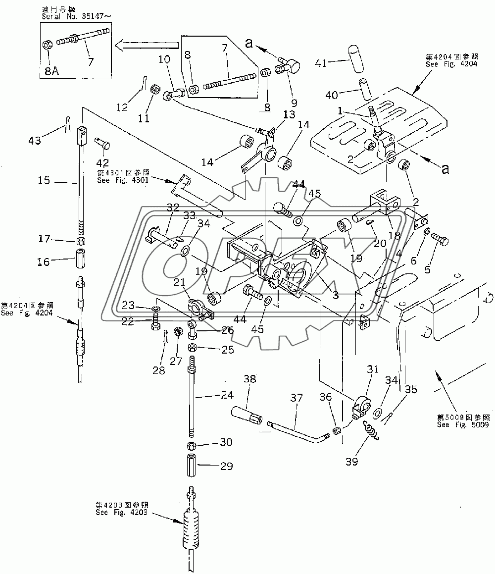  TRANSMISSION CONTROL LEVER (35001-)