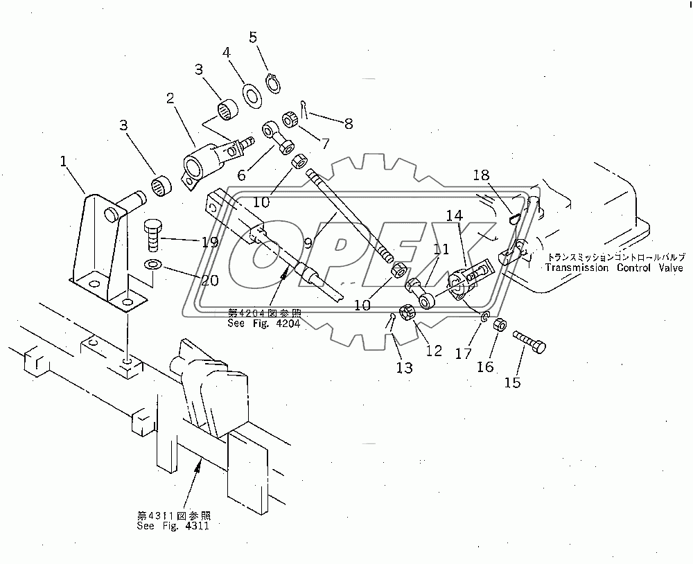  TRANSMISSION CONTROL LINKAGE (3/3) (35001-)