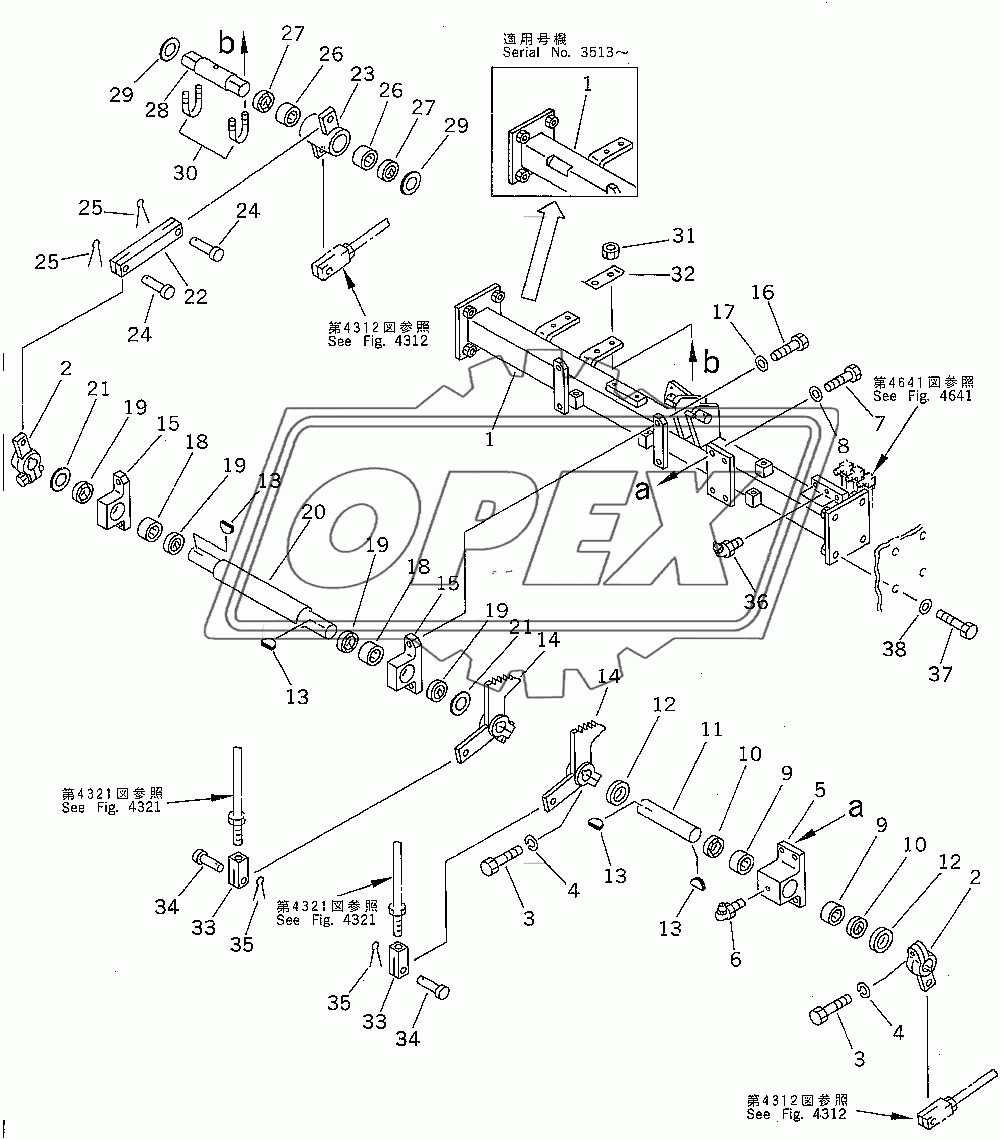  STEERING AND BRAKE LINKAGE (1/2) (35001-)