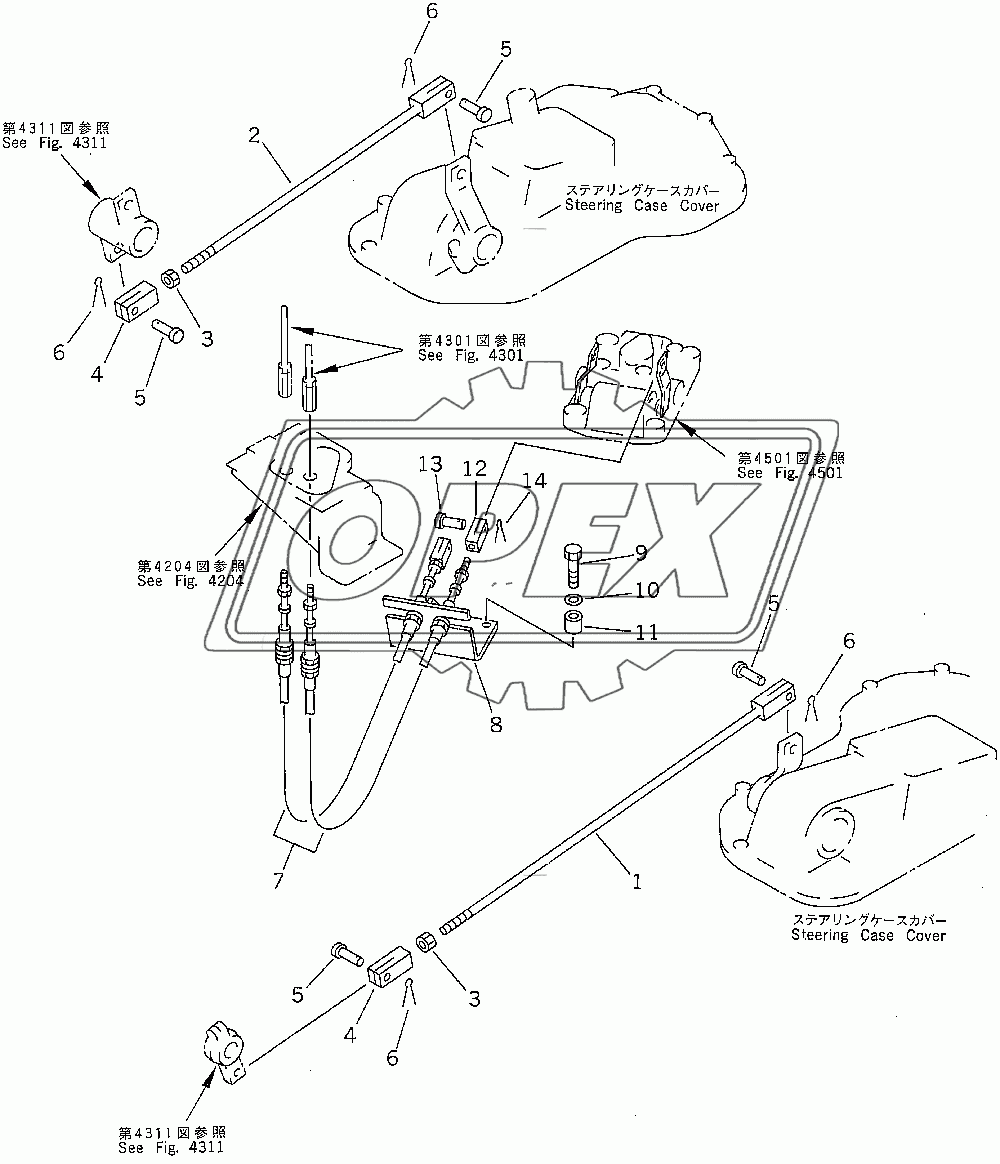  STEERING AND BRAKE LINKAGE (2/2) (35001-)