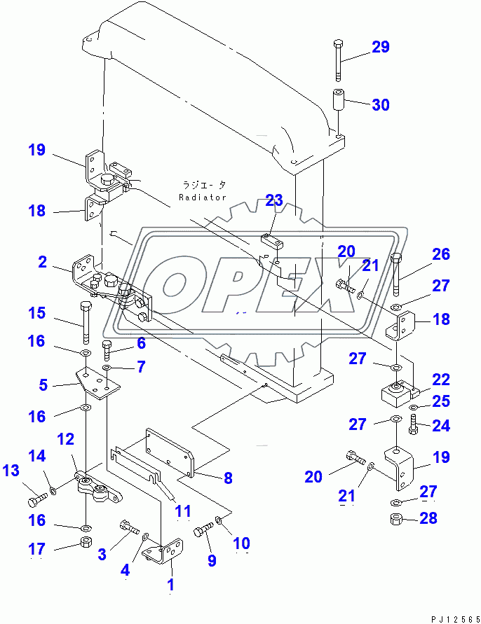  RADIATOR MOUNTING (35001-)