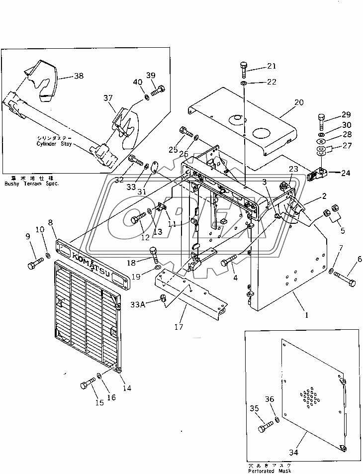  RADIATOR GUARD (35001-)