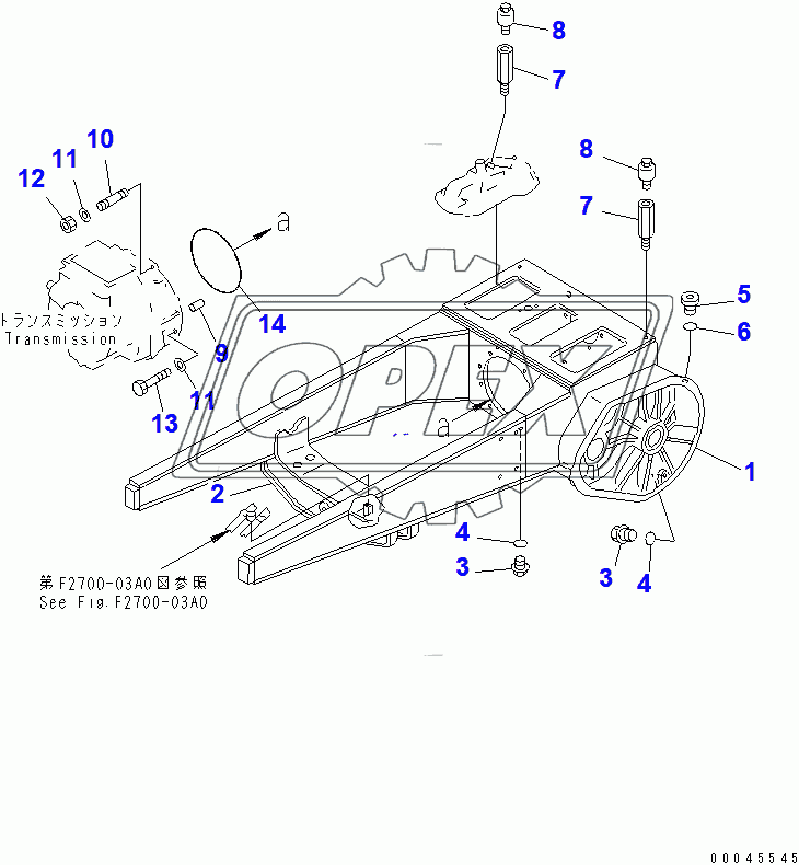 STEERING CASE AND MAIN FRAME (37822-)