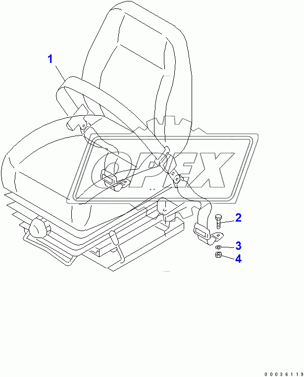  SEAT BEL T (37822-)