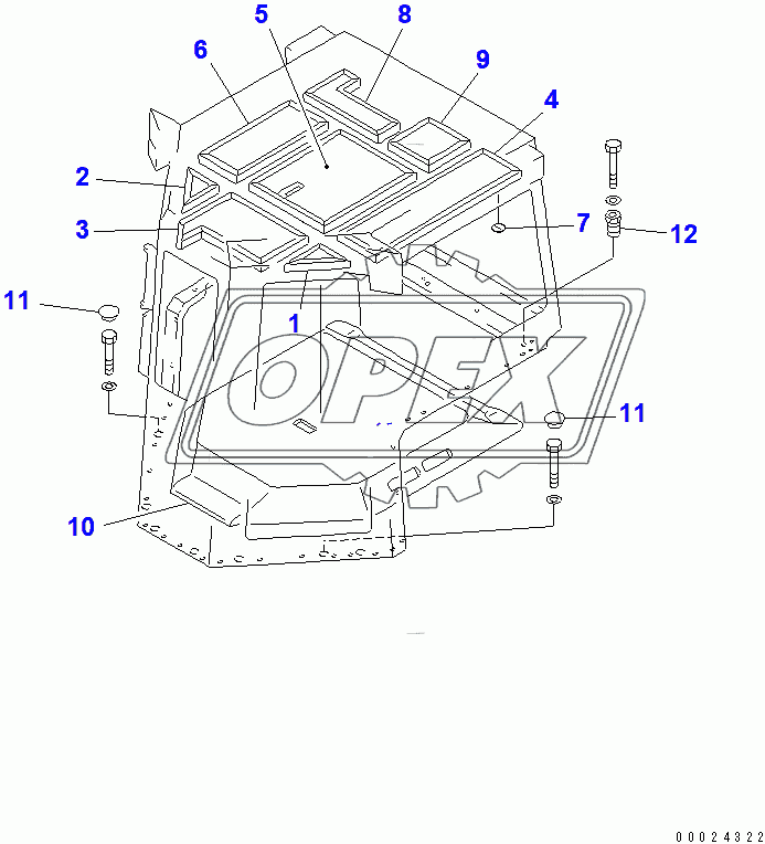  STEEL CAB (INNER TOP)