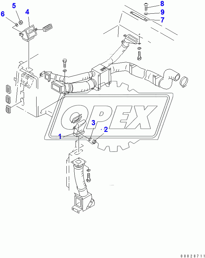  AIR CONDITIONER DUCT AND NOZZLE 1