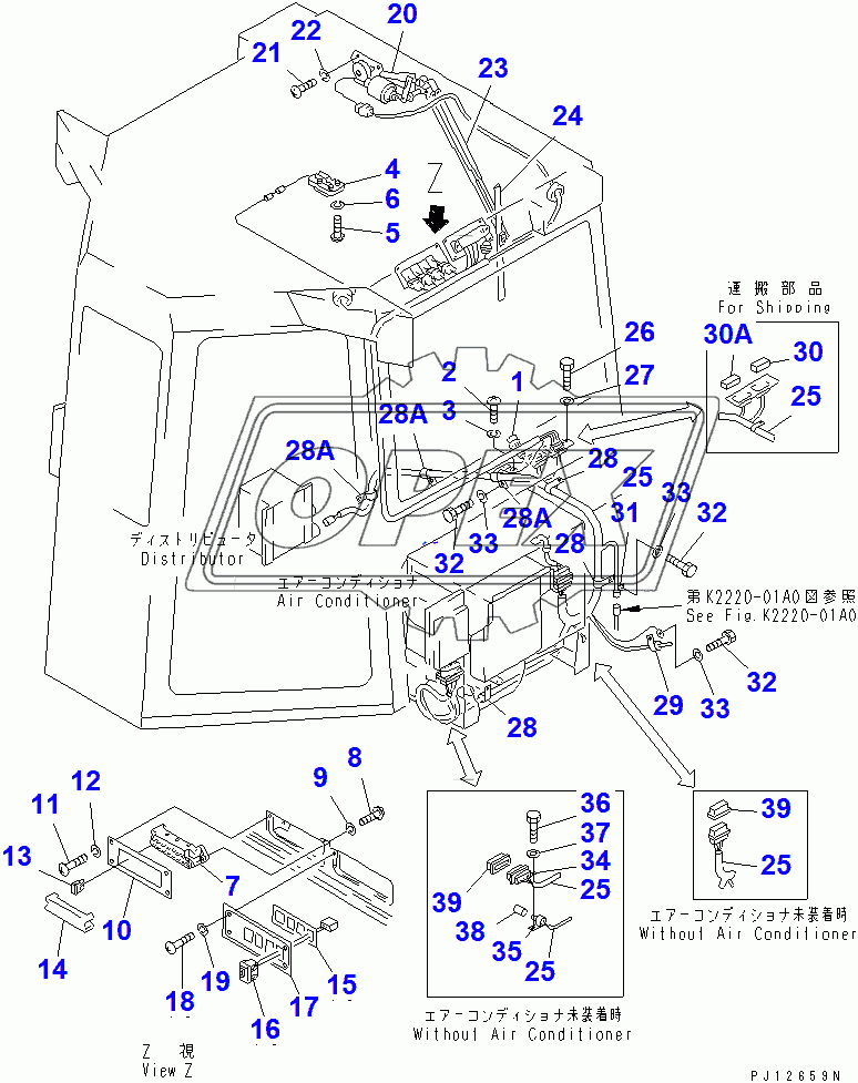  STEEL CAB (ELECTRICAL PARTS REAR)(36534-37721)