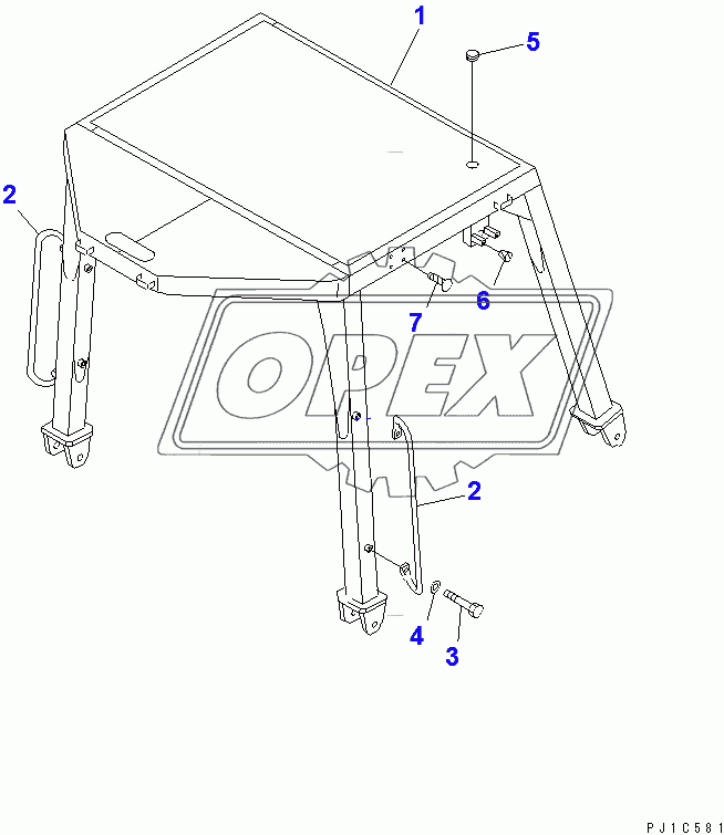  ROLL OVER PROTECTIVE STRUCTURE(37822-)