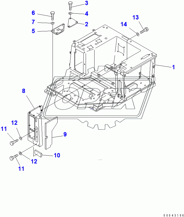  FLOOR FRAMA (FOR TOWING WINCH)