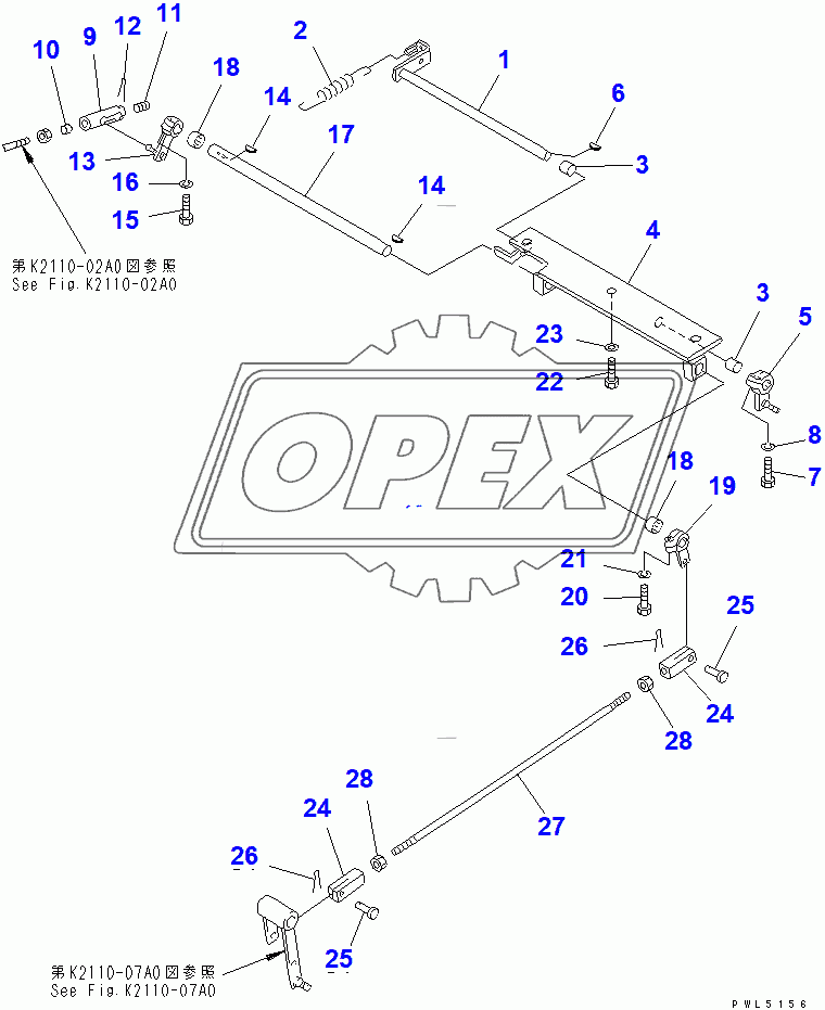  PARKING BRAKE AND DECELERATOR LINKAGE