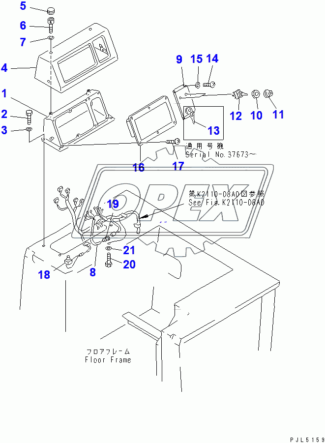  INSTRUMENT PANEL (WITHOUT CAB)