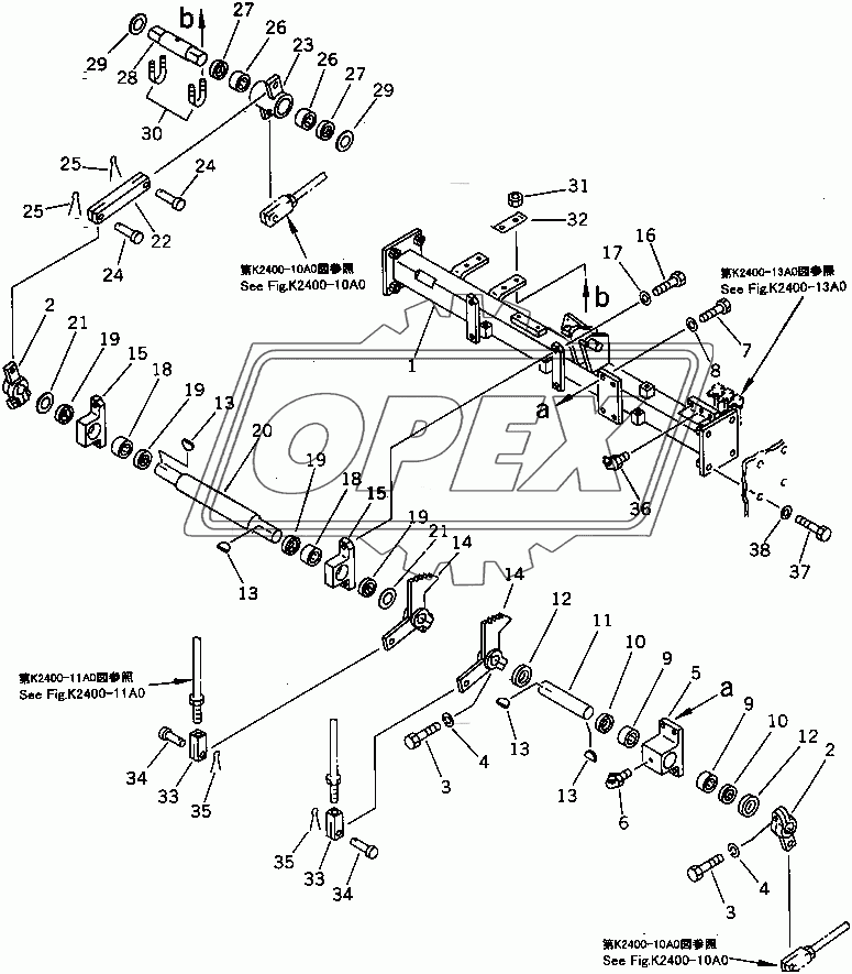  STEERING AND BRAKE LINKAGE (1/2)