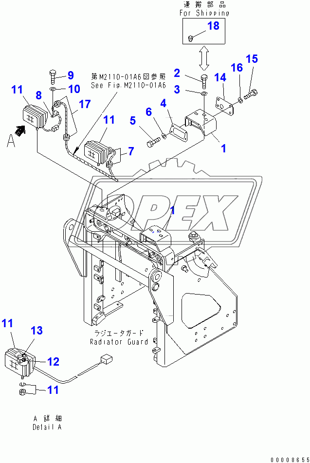  ADDITIONAL HEAD LAMP (TRIMMING) (37673-)