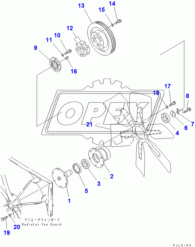  RADIATOR FAN PULLEY (HIGH SPEED FAN)