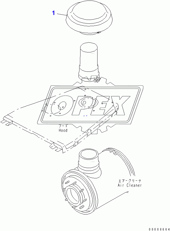  PRE CLEANER COVER (TRIMMING)(37673-)