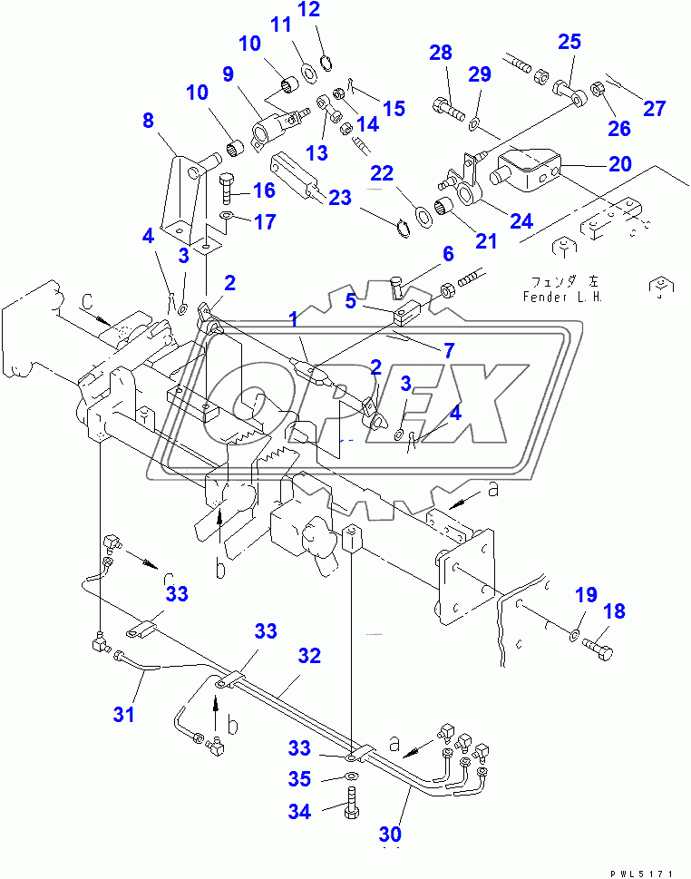  TRANSMISSION CONTROL LINKAGE AND CONCENTRTED PIPING