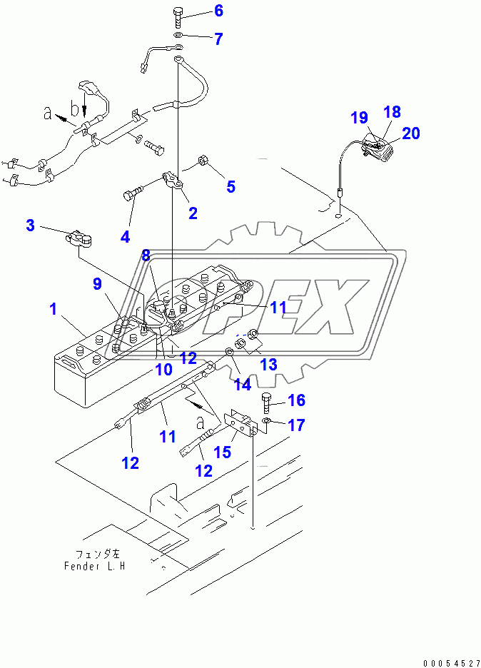  BATTERY HOLDER (FOR SWEEPER)(37647-)