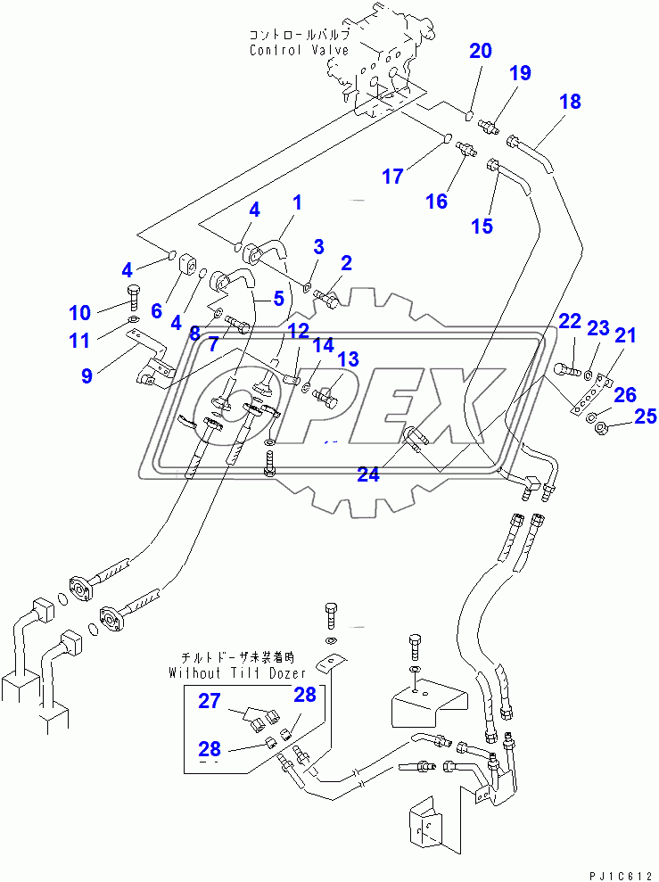  HYDRAULIC PIPING (FROM VALVE TO CYLINDER)