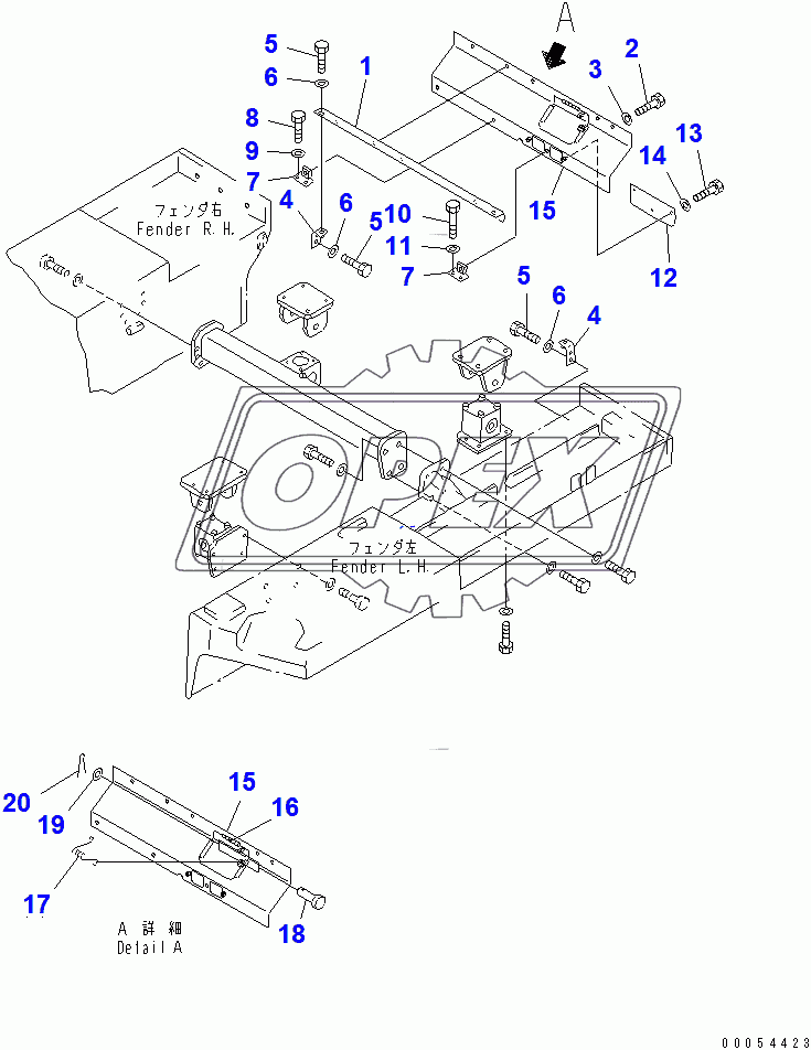  REAR COVER (FOR SWEEPER)(37647-)