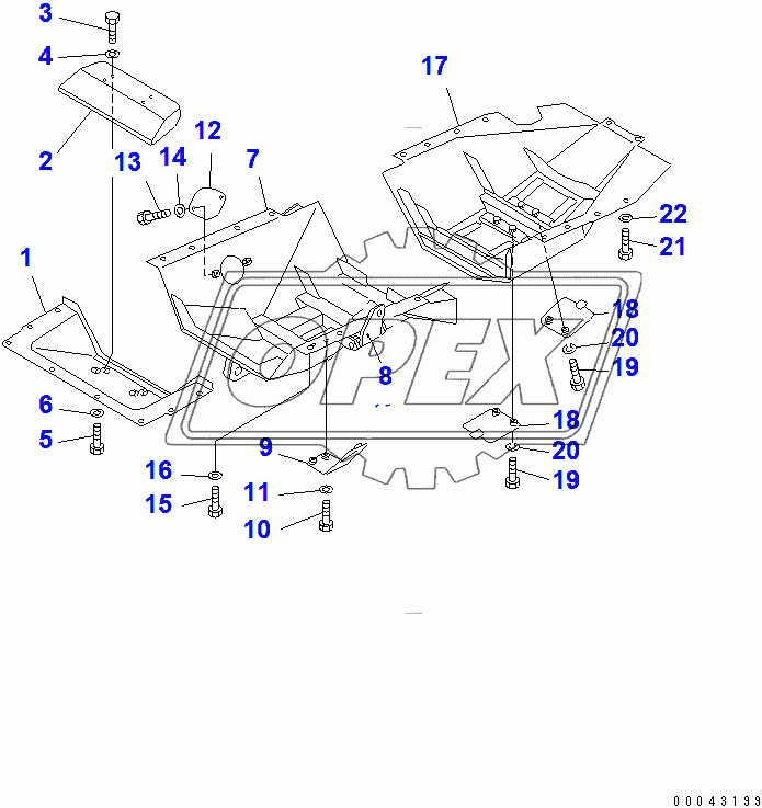  BOTTOM GUARD (HINGED WITH FRONT HOOK)(36537-)