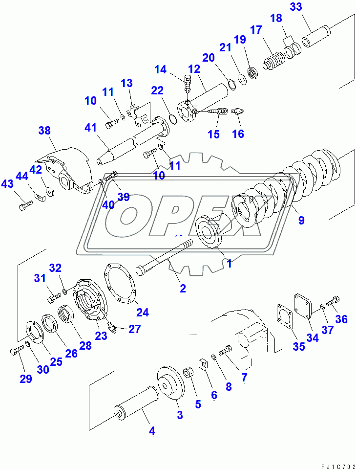  RECOIL SPRING (D85A) (L.H.)(37822-)