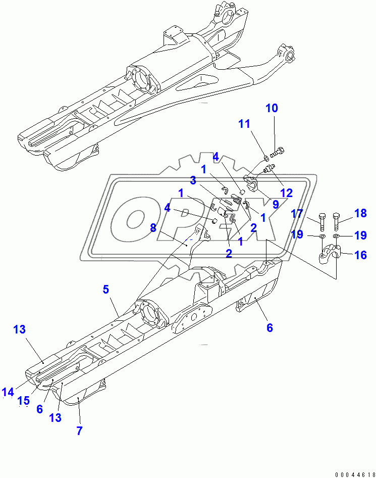  TRACK FRAME (D85A) (L.H.)(37822-)