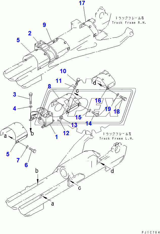  TRACK FRAME COVER (D85A)(36534-37821)