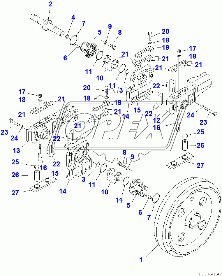  FRONT IDLER (L.H.)(37822-)