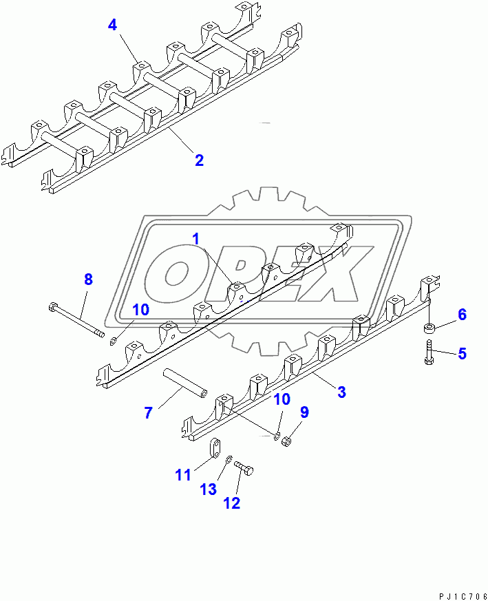  TRACK ROLLER GUARD (D85A)(36534-37821)