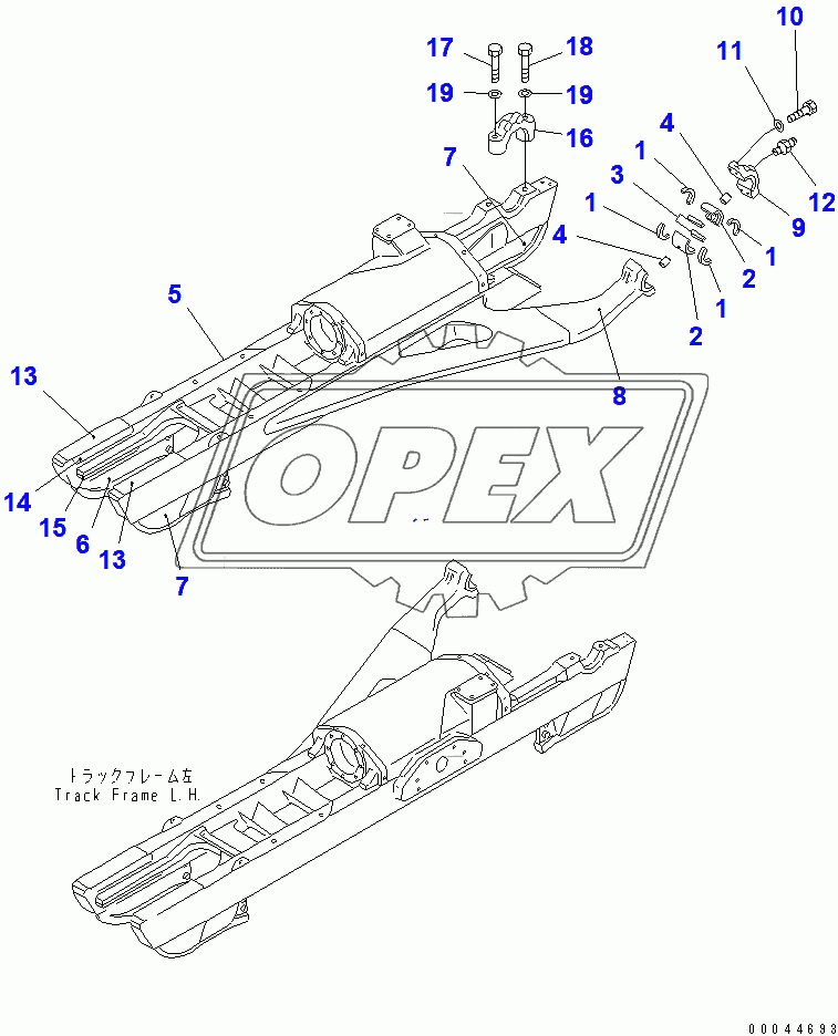  TRACK FRAME (D85A) (R.H.)(37822-)