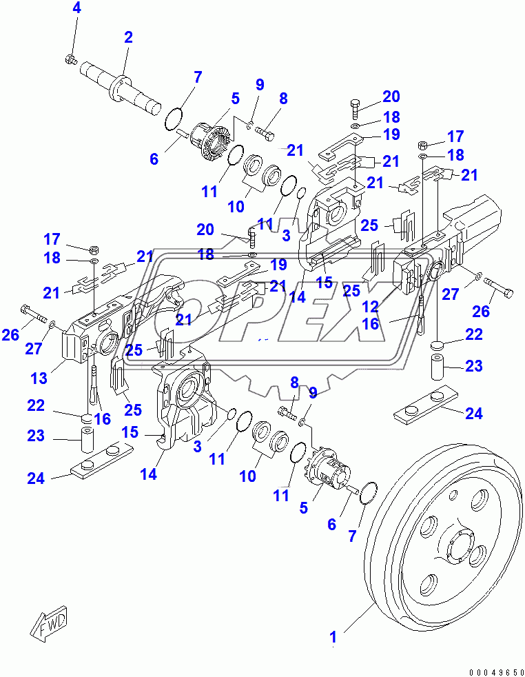  FRONT IDLER (R.H.)(37822-)